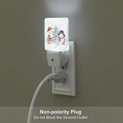 FSHVQKD Santa Claus and Snowman Night Light, Plug-in Nightlights Auto Sensor - Image 5