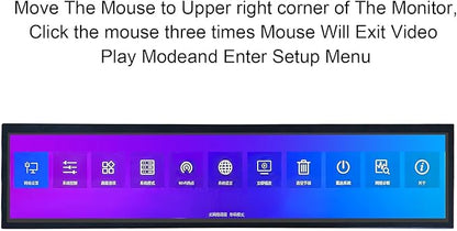 VSDISPLAY 21.3" Ultra Wide Bar Display 1920x360 IPS Digital Signage Monitor - Image 5