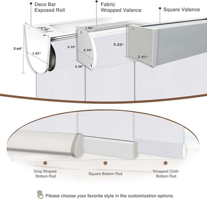 Motorized Roller Shade: 100% Blackout, Electric Blinds Compatible - Image 6