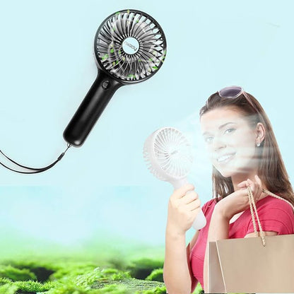 Miady 2-Pack Upgraded 5000mAh Portable Handheld Fan 3 Speed Mini USB Strong - Image 3