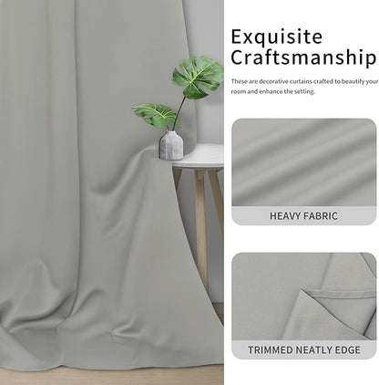 Easy-Going Blackout Curtains for Bedroom, Solid Thermal Insulated Grommet and - Image 5