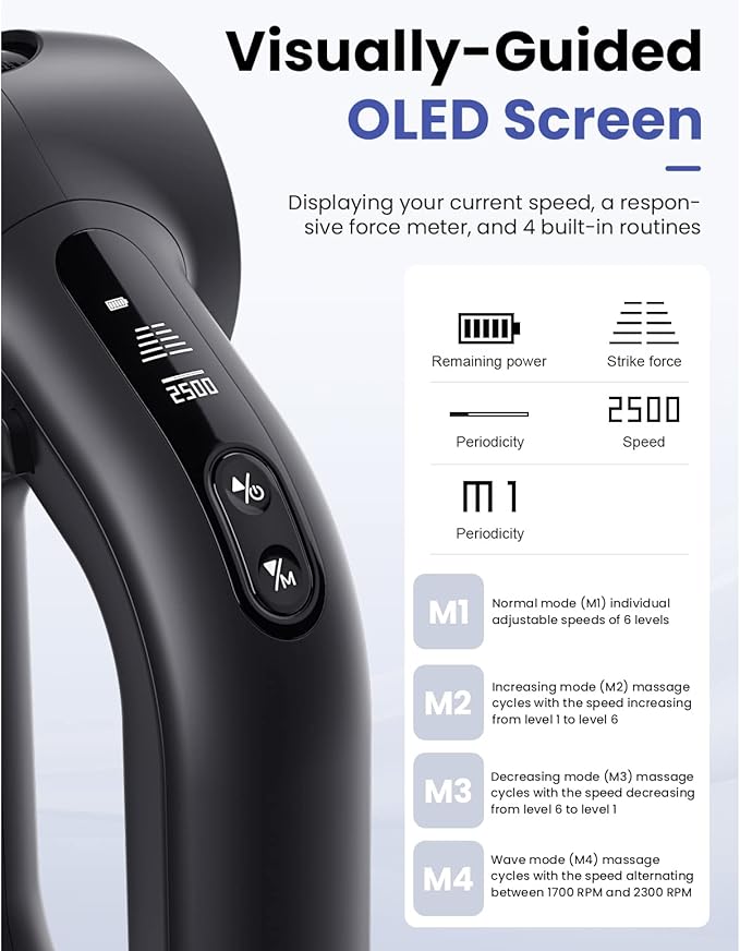 BOB AND BRAD D6 Pro Massage Gun Deep Tissue Percussion - Image 9