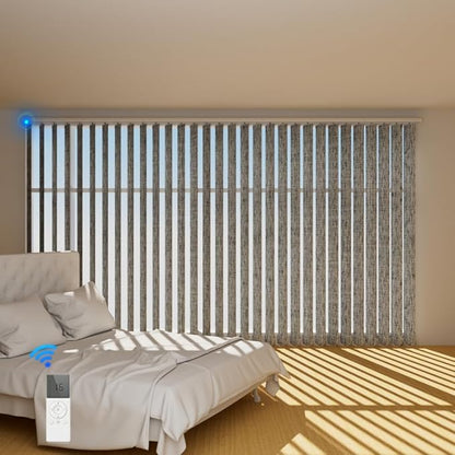 Blindify Motorized Vertical Blinds, Light Grey by BlindifyOffical