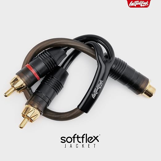 Install Link RCA Audio Cable for Subwoofer or Stereo Cable, Y Adapter 1-Female - Image 5