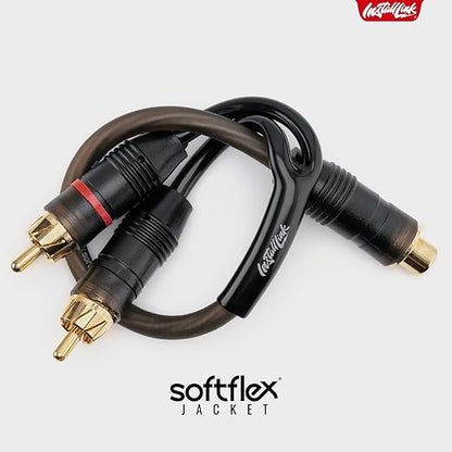 Install Link RCA Audio Cable for Subwoofer or Stereo Cable, Y Adapter 1-Female - Image 5