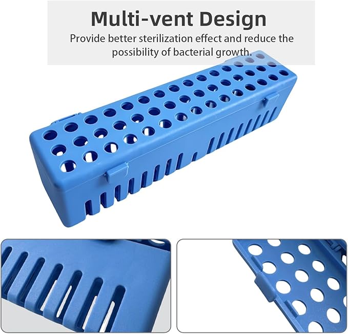 Dental Autoclave Sterilization Cassette Rack Box Tray, Plastic Sterilizing Tray - Image 5