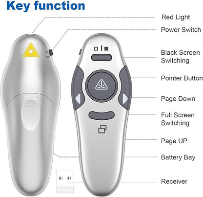 QUI Presentation Clicker Wireless Presenter Remote Clicker - Image 6