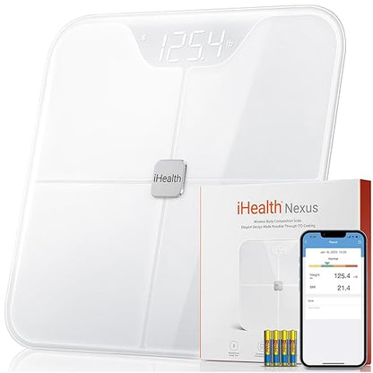 iHealth Nexus Smart Scale for Body Weight Bluetooth, Digital Bathroom Scale by iHealth