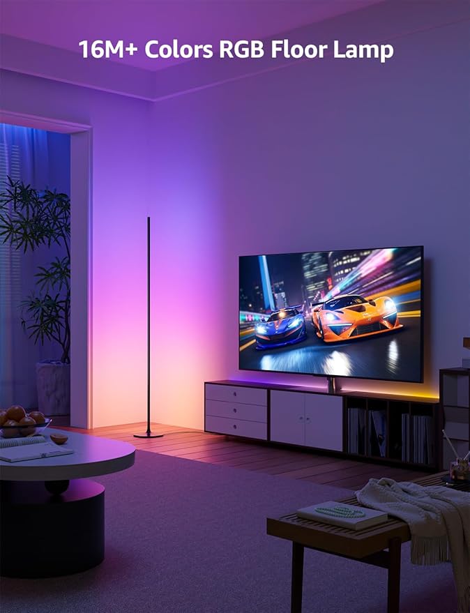 Lepro OE1 AI Corner Floor Lamp, Smart RGBICW LED Corner Lamp - Image 8