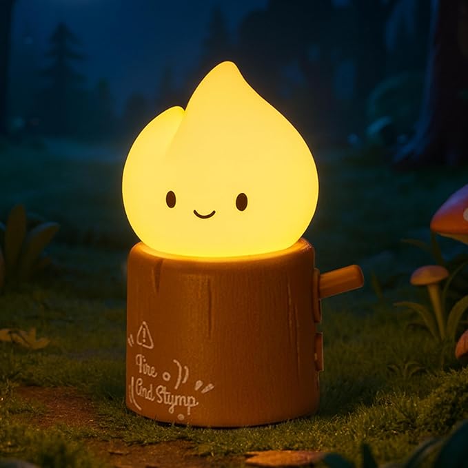 Tarinks Stump Fire Night Light, Flameless Candles Lamp, Torch Stump Light - Image 9