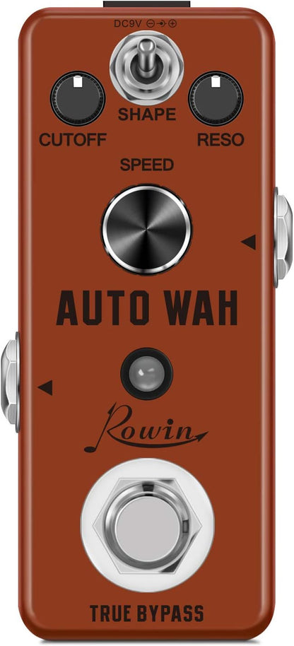 Rowin Auto Wah Guitar Effect Pedal Single Effect Mini Digital Pedal by Rowin