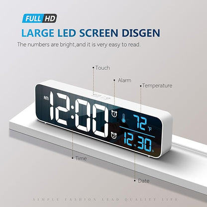 Hournor Digital Clock for Bedroom, Digital Wall Clock for Living Room Decor - Image 2