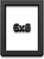 6x8 Shadow Box Frame Black | 1 Inch Deep Solid Wood Shadowbox Display Frame | by CustomPictureFrames