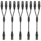 5 Pack XLR Splitter Cable, 1 Maleto 2 Female, 1.5FT Stereo Mic to L&R Audio by SZLliyxs