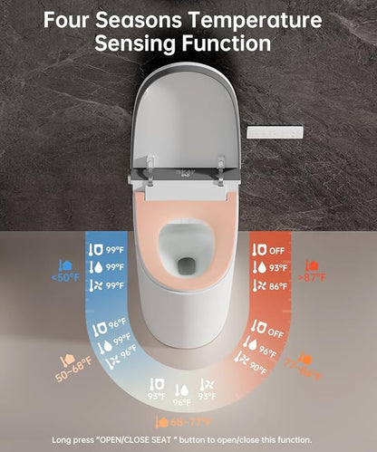 EPLO Smart Toilet Bidet with Auto Open Close, 1000 Gram MaP Flush Score - Image 7