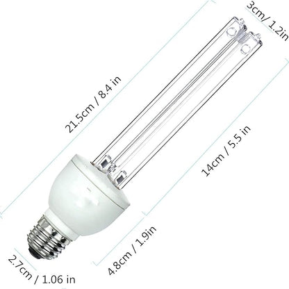 BAIMNOCM UV Light Bulb, UV-C Light Bulb 25 Watt E26 Base, One Bulb Ozone and - Image 9