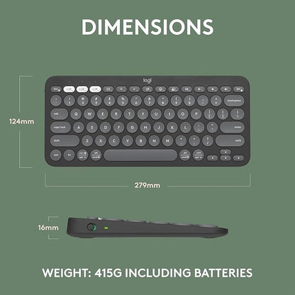 Logitech Pebble Keys 2 K380s, Slim and Portable, Easy-Switch - Image 2