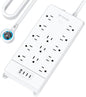 TROND 360° Rotating Flat Plug, Surge Protector Power Strip, 13AC Widely Spaced by TRONDOfficial