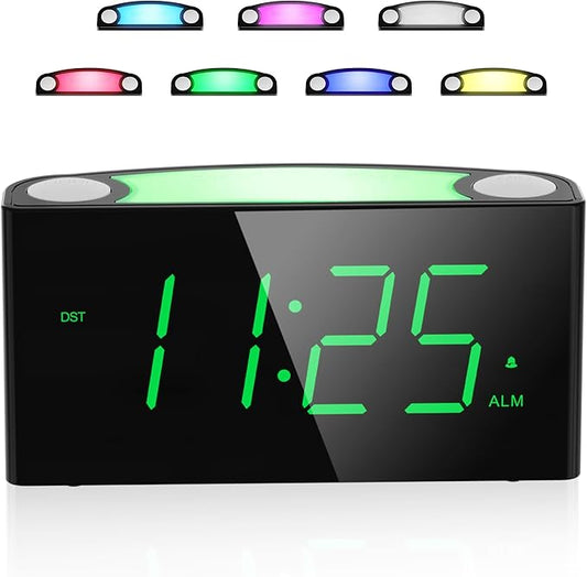 Digital Alarm Clock for Bedroom by Mesqool