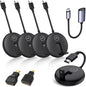 YUYUNLOMN Wireless HDMI Four Receivers and Transmitter, Splitter Plug and Play by YUYUNLOMN