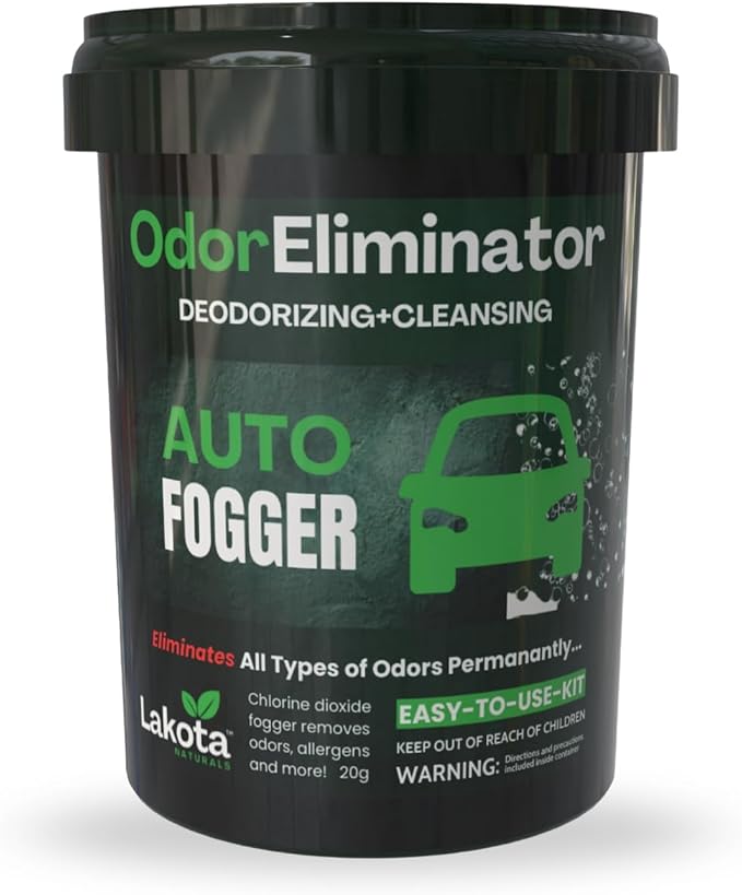 Chlorine Dioxide Fogger Deodorizing Kit, Car Bomb Odor Eliminator, Smoke Smell by LakotaNaturals