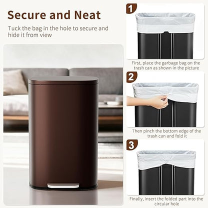 PayLessHere Stainless Steel Trash Can - Image 6