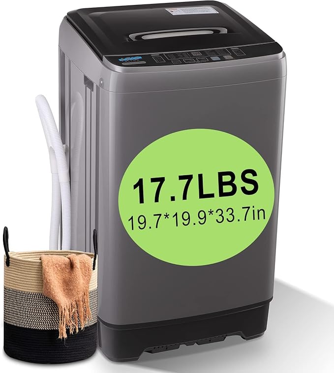 17.7 lbs Full Automatic Washing Machine by KRIBBLING