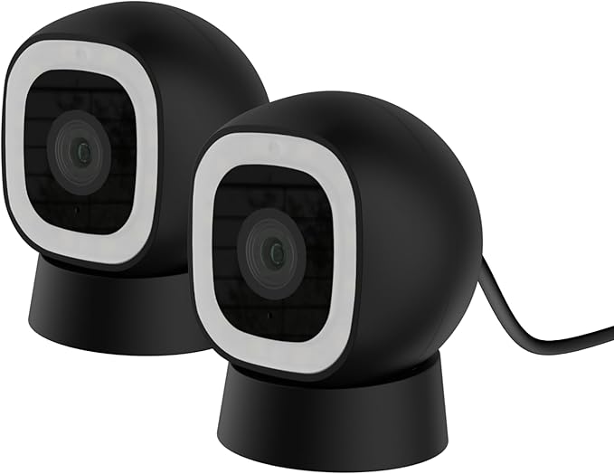 Luna 2K AI Wired Cameras for Home Security Outdoor/Indoor, 2.4GHz Wi-Fi by LUNAHOME