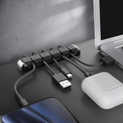AHASTYLE Cable Organizer Holder 5 Slots Desktop Cord Wire Clips Keeper - Image 6