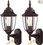 Lamomo Outdoor Wall Sconce, 2 Pack Dusk to Dawn Motion Sensor Bronze Outdoor by Lamomo