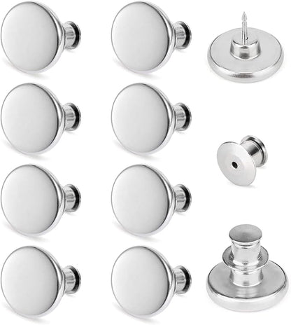 TOOVREN 8 Sets Jean Buttons for Loose Jeans, No Sew No Tool Instant Replacement by TOOVREN