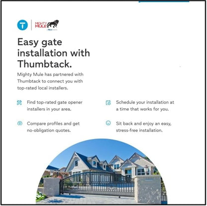 Mighty Mule Gate Opener, Solar and Smart Ready, Heavy Duty Automatic Gate Opener - Image 10
