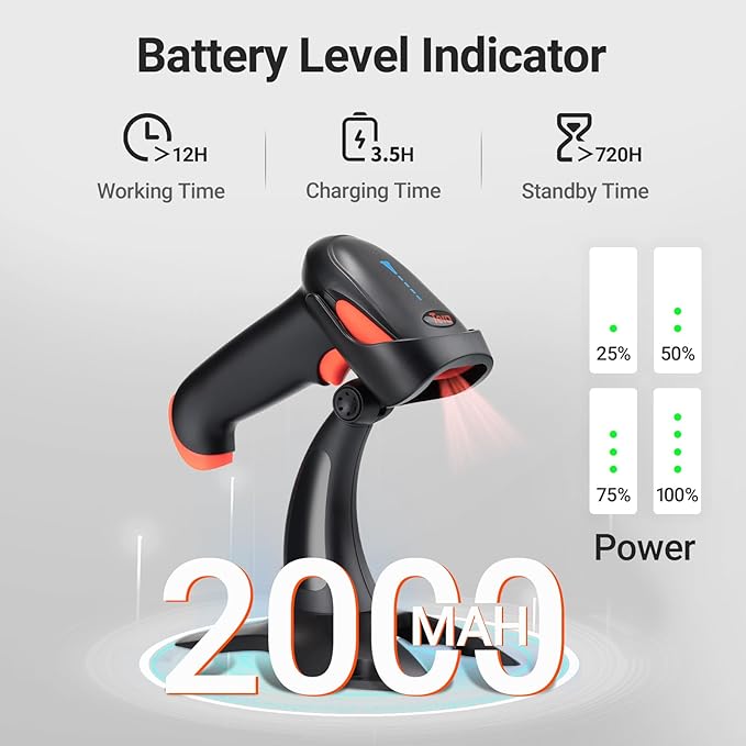 Tera Barcode Scanner Wireless 1D 2D QR - Image 2