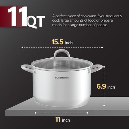 SUNHOUSE Stainless Steel Stock Pot - Image 6