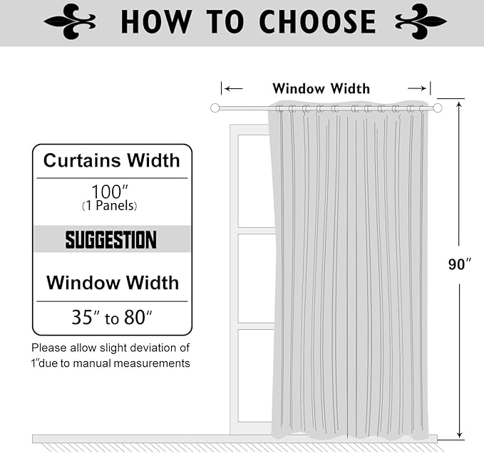 ChrisDowa Room Divider Curtain 90 Inches Long, Wide Blackout Sliding Door - Image 6