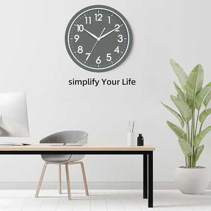 AKCISOT Wall Clock Bathroom 10 Inch Analog Small Wall Clocks Battery Operated - Image 6