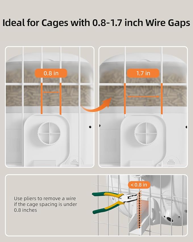 Hanging Rabbit Feeder, Programmable Automatic Pet Feeder - Image 4