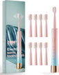 AJELU Pink & Blue Gradient Rechargeable Sonic Electric Toothbrush by AJELU