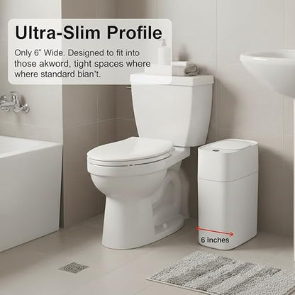 MUEE 3 Gallon Motion Senor Bathroom Trash Can - Image 4