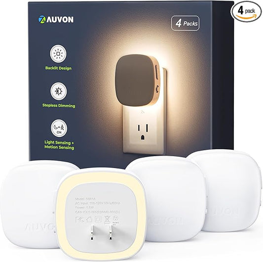 AUVON Plug-in LED Backlit Night Light by AUVON