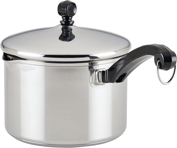 Farberware Classic Stainless Steel 3-Quart Covered Straining Saucepan - Image 10