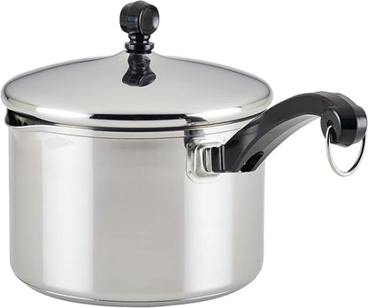 Farberware Classic Stainless Steel 3-Quart Covered Straining Saucepan - Image 10