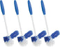 LOLA Classic Toilet Brush w/Under-The-Rim Scrubber, 4 Pack, Deep Cleans The by LolaProducts