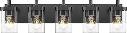 METWET Bathroom Light Fixtures, 5-Light 30" Vanity Light by Metwet