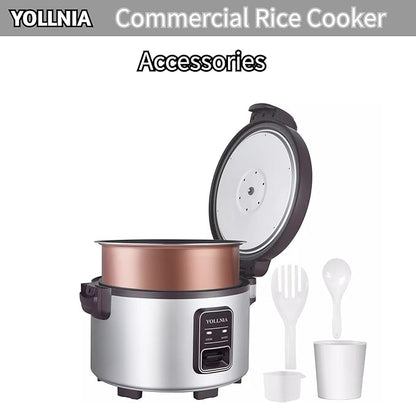 Commercial Large Rice Cooker & Food warmer | 13.8QT/65 Cup cooked rice | - Image 6