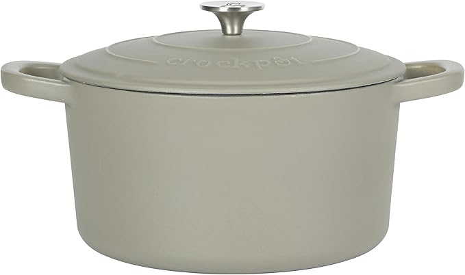 Crock-Pot Artisan 5-Quart Round Cast Iron Dutch Oven by Crock-PotBrand