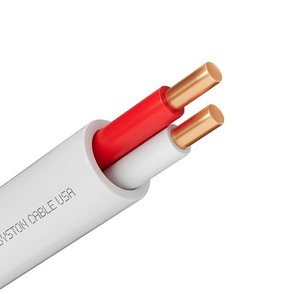 Syston 18/2 Thermostat Doorbell HVAC Heating Control Cable Wire, 18 AWG 2 by SystonCableTechnology