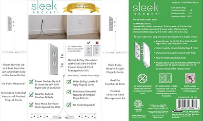 Sleek Socket Original & Patented Ultra-Thin Outlet Concealer - Image 4