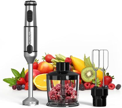 Immersion Blender Handheld GAVASTO Hand Blender, 20 Speeds and Turbo Mode Hand by GAVASTO