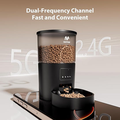 IMIPAW Automatic Cat Feeder, 5G WiFi Cat Food Dispenser - Image 2